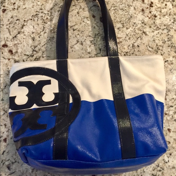 tory burch canvas beach bag
